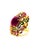 Gemstone Bochic “Orient” Vintage Ruby, Diamond & Multi Sapphire Ring Set In 18K Gold & Silver For Sale - Image 7 of 10