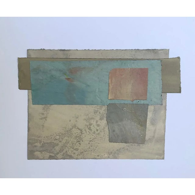 Abstract 1970s Dean Drahos Abstract Mixed-Media Collage For Sale - Image 3 of 4