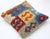 Tribal Arteverk Handwoven Afghan Kilim Pillow — Blue & Red Tribal Figures For Sale - Image 3 of 3