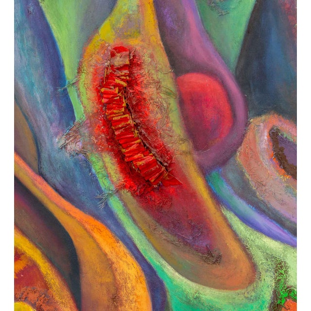 Lu D Huang "Mirage" Mixed Media on Canvas For Sale - Image 4 of 10