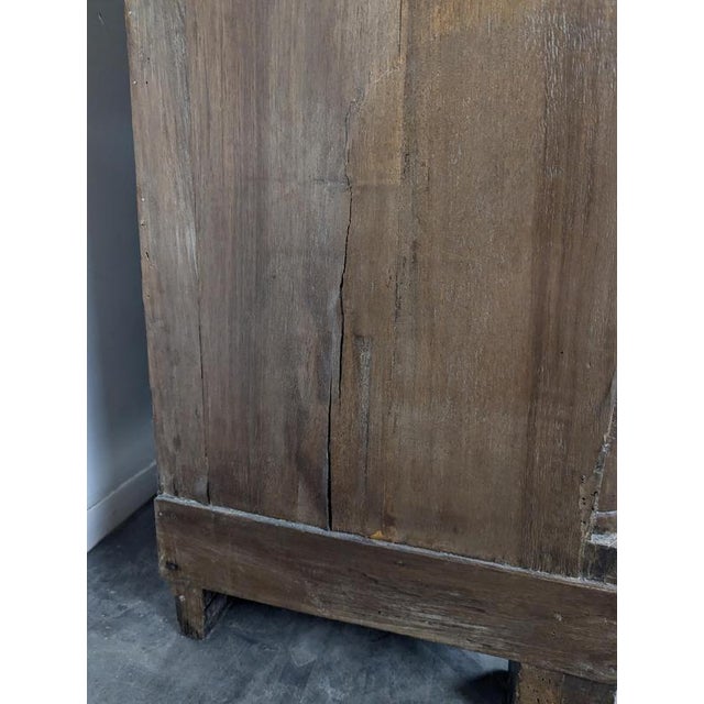 Metal Empire Style Walnut Chest of Drawers with Detached Columns For Sale - Image 7 of 10