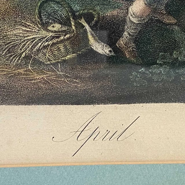 Pair Francesco Bartolozzi Engravings, the Months: April, February After W. O. Hamilton For Sale - Image 14 of 18