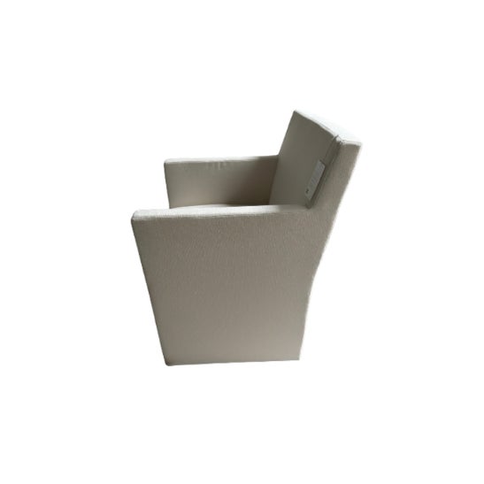 2020s Rh Ellison Track Arm Dining Armchairs Set of 4 – Natural Performance Linen Weave With Casters For Sale - Image 5 of 10