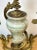 19th C. Louis XVI Style Ormolu 3 -Light Candelabra with Green Rock Crystal Urn For Sale - Image 9 of 12