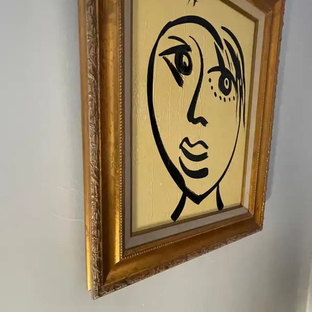 1990s Peter Robert Keil Gold Framed Painting on Canvas Signed and Dated With Coa For Sale - Image 11 of 12