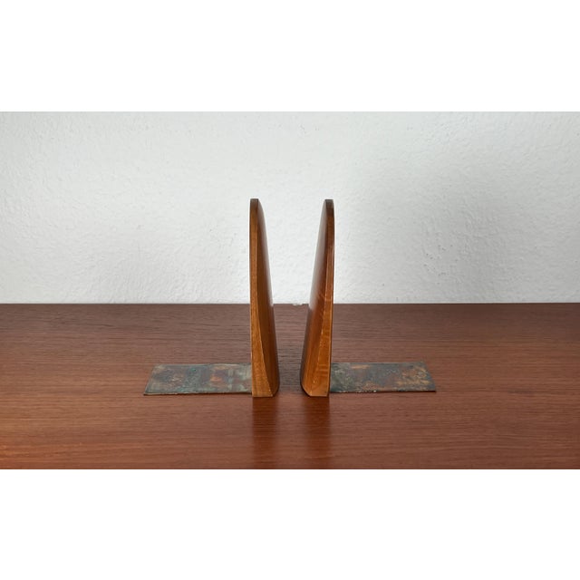 Wood Mid-Century Scandinavian Bookends in Wood, 1960s, Set of 2 For Sale - Image 7 of 18