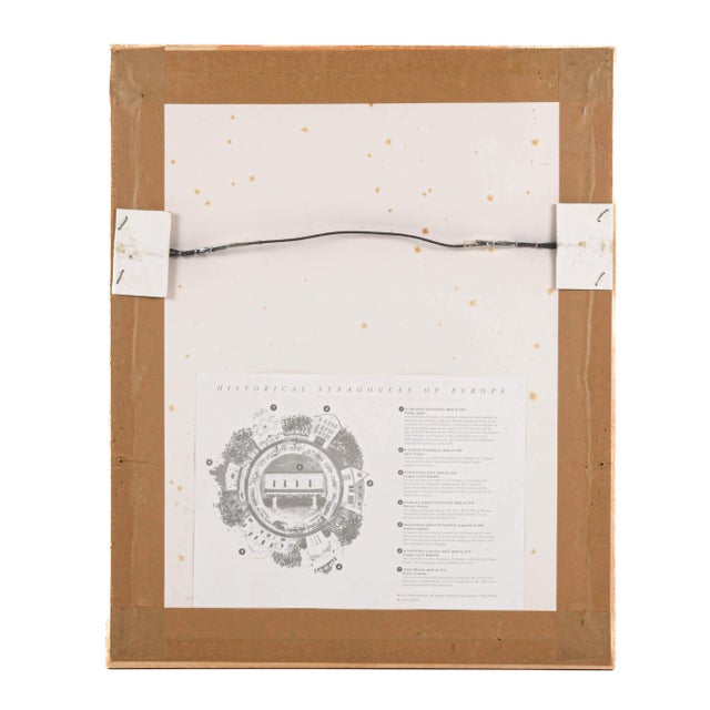 Wood Framed Noland Anderson Historic Synagogue Art Print For Sale - Image 7 of 11