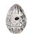 Traditional Bohemian Czech Large Clear Crystal Egg Paper Weight For Sale - Image 3 of 7