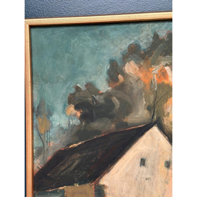 M. Olofgoluth, House, 1969, Oil on Panel For Sale - Image 11 of 18