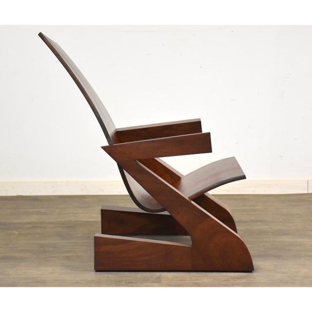 1960s Mahogany Bentwood Z Lounge Chair For Sale - Image 4 of 7