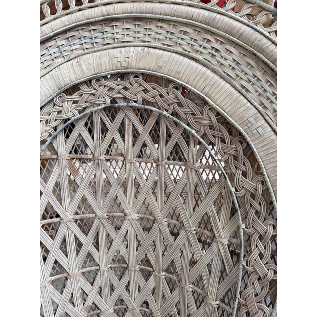 Emmanuelle Armchair in Wicker and Rattan For Sale - Image 6 of 14