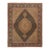 1970s Vintage Turkish Oushak Handmade Wool Cotton Brown Area Rug For Sale