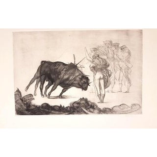 Riccardo Tommasi Ferroni, Corrida, 1960s, Etching For Sale