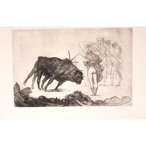 Riccardo Tommasi Ferroni, Corrida, 1960s, Etching For Sale
