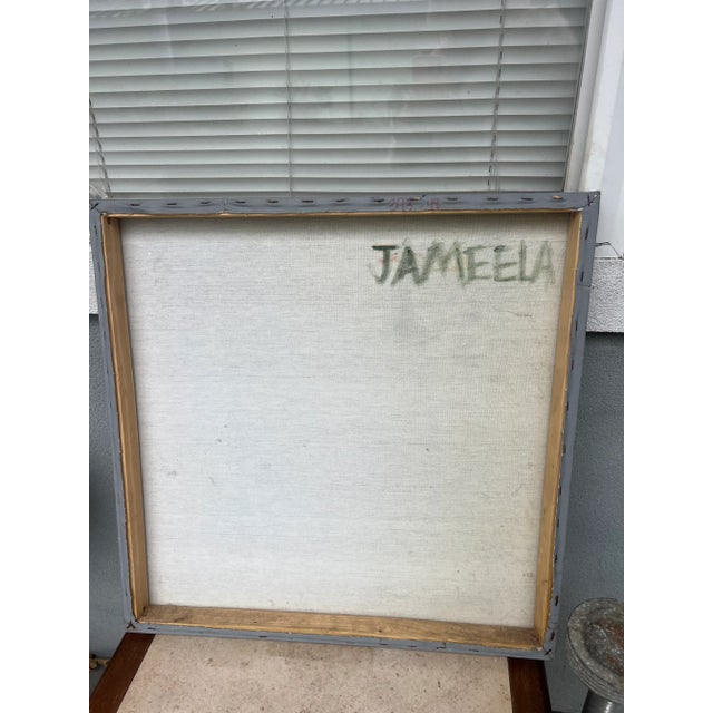 Burnt Umber Late 20th Century Expressionist Nude Portrait Oil Painting Study For Sale - Image 8 of 9