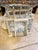 Moroccan Vintage 1960’s Tunisian/ Morrocan Balloon Bird Cage White W Blue Accent— Beautiful For Sale - Image 3 of 8