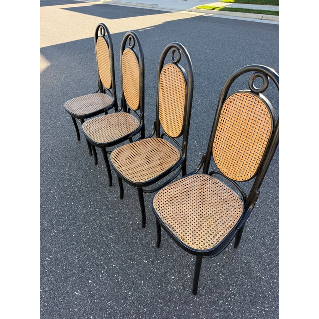 Thonet Vintage Thonet Style Dining Chairs (4) For Sale - Image 4 of 12