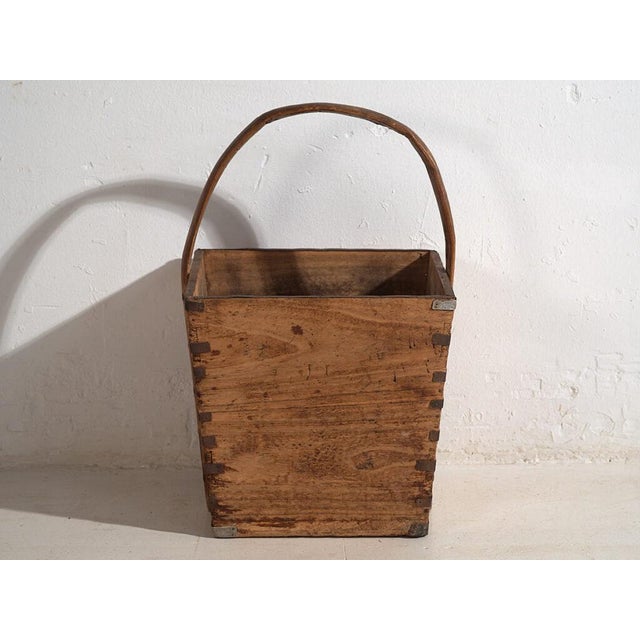 Antique Chinese Wooden Basket For Sale - Image 4 of 9