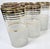Mid 20th Century Hollywood Regency Gold and Frost Tumblers- Set of Six For Sale - Image 5 of 16