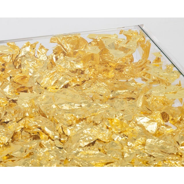 Metal Yves Klein "Table D'Or" For Sale - Image 7 of 17