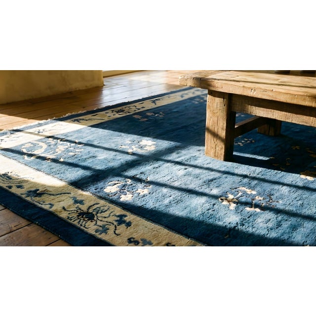 Textile Early 20th Century Chinese Peking Carpet ( 9' x 11'4" - 275 x 345 ) For Sale - Image 7 of 9