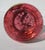 Glass Antique Moser Cranberry Glass Powder /Trinket Box For Sale - Image 7 of 8