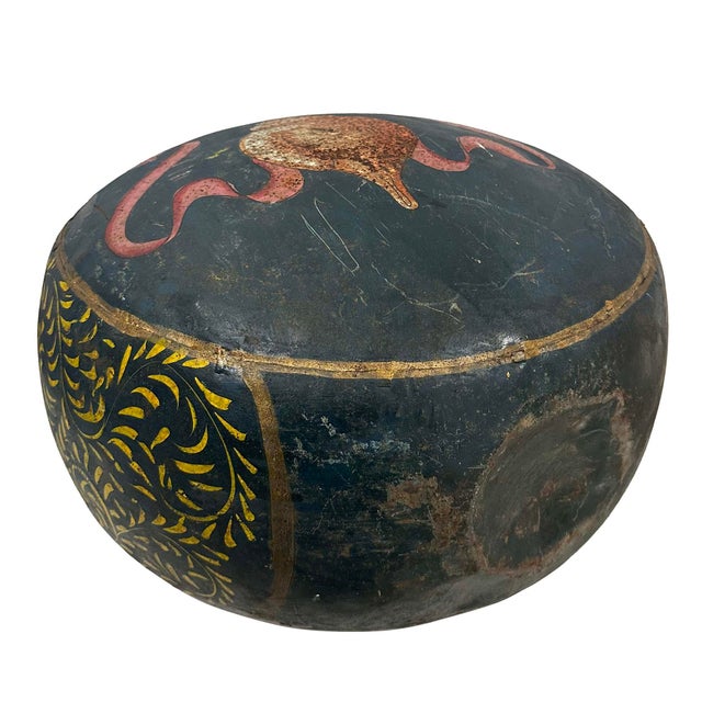Mid 20th Century Vintage Mughal Metal Water Vessel From Rajasthan India For Sale - Image 9 of 10