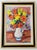 Charles Badoisel, French Expressionist Floral Still Life Flowers in a White Pitcher, 1967, Oil on Canvas, Framed For Sale - Image 8 of 18