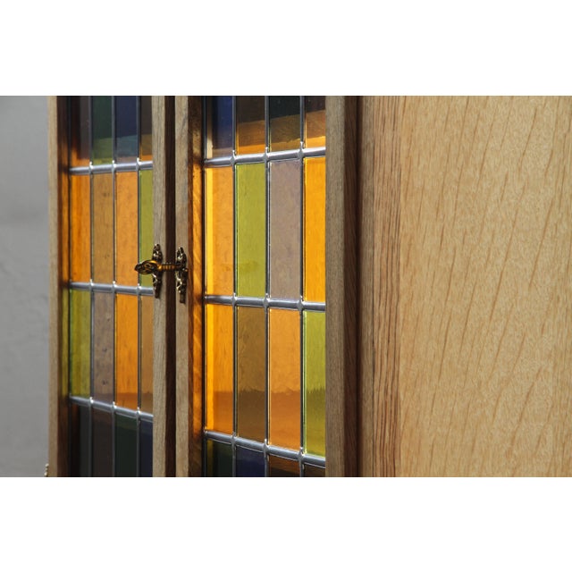 Danish Modern Oak Cabinet with Glass by Henning Kjærnulf for Hm Møbler, 1994 For Sale - Image 11 of 18