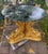 Wood Rare Italian Dolphin Table, Circa 1910–1930, Restored Gold Leaf & Original Green Marble For Sale - Image 7 of 12