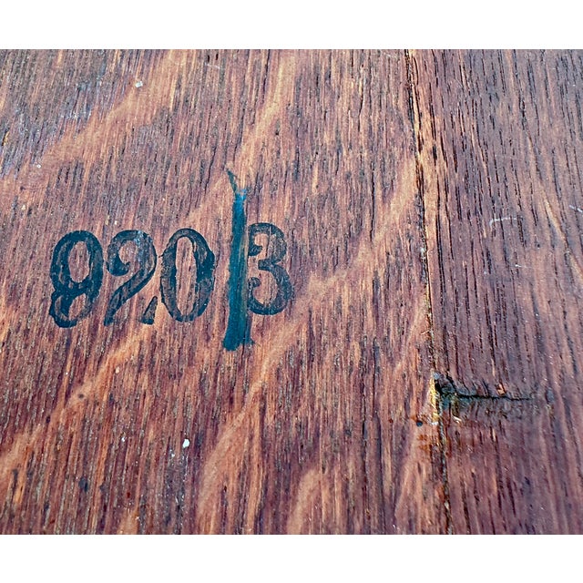 Antique French Louis XV Style Tulipwood Marquetry Writing Table or Side Table With Leather Top For Sale - Image 14 of 18