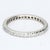 Contemporary Slim White Gold Eternity Band Ring With Round White Diamonds, Size 6.25 For Sale - Image 3 of 6