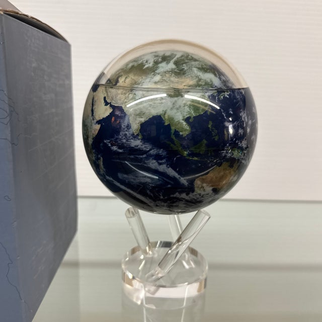 Mova Rotating Earth Globe on Acrylic Stand For Sale - Image 12 of 12