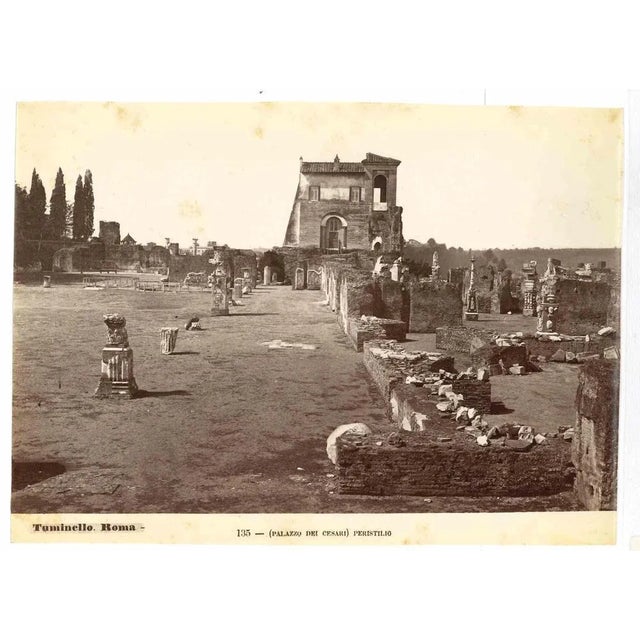 Palazzo dei Cesari is a vintage print in salt silver realized by Ludovico Tuminello in the early 20th Century. Titled on...