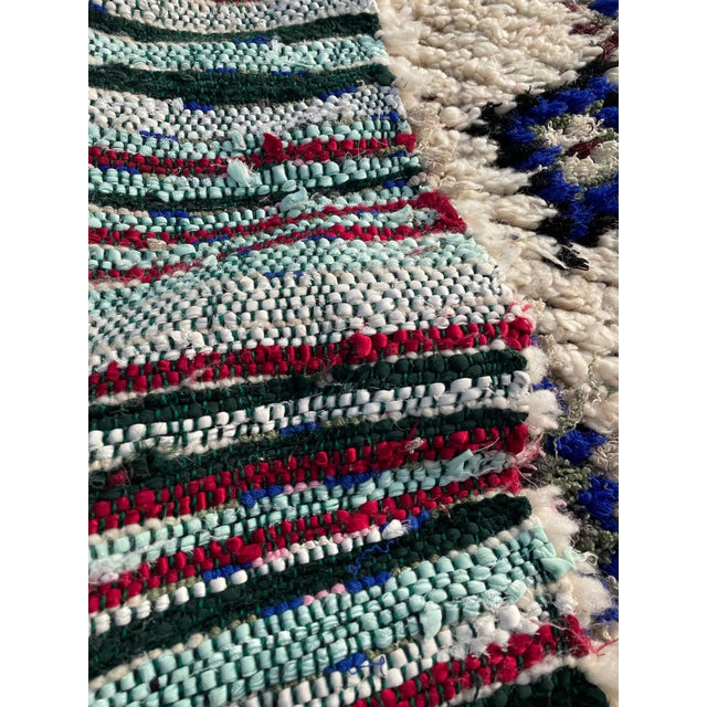 Antique White Moroccan Vintage Berber Rug For Sale - Image 8 of 9