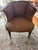 Pair of vintage 1971 Monteverdi-Young side chairs on casters. The fabric is in excellent condition, however, the foam...