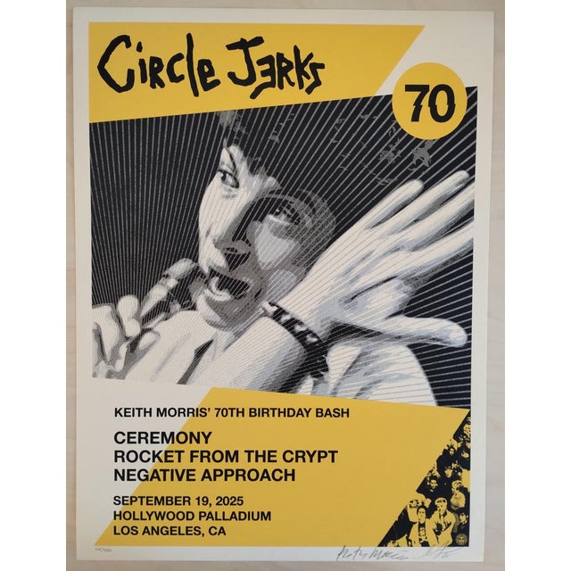 Modern Shepard Fairey, Circle Jerks, Silkscreen Print For Sale - Image 3 of 9