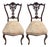 Late 20th Century Pair of Chippendale-Style Ribbon Back Side Chairs For Sale