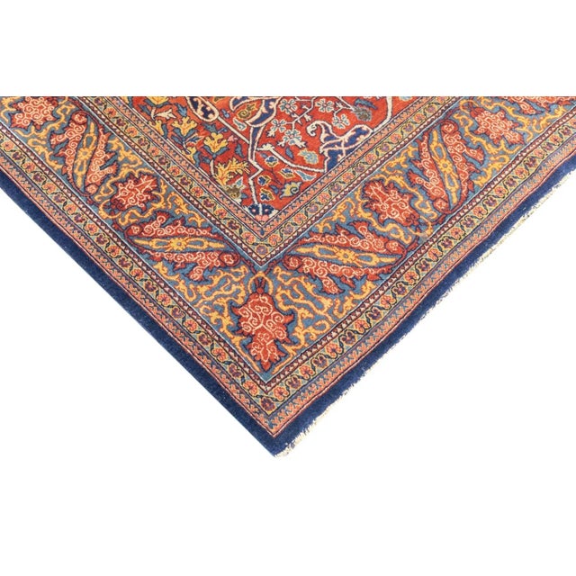 Textile Antique Tehran Rug 4'7'' x 6'10'' For Sale - Image 7 of 12