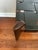 Wood Edmond J Spence Midcentury MCM Teak and Leather Stool Ottoman For Sale - Image 7 of 10