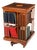 Antique Edwardian Flame Mahogany and Inlaid Revolving Bookcase, 1890s For Sale