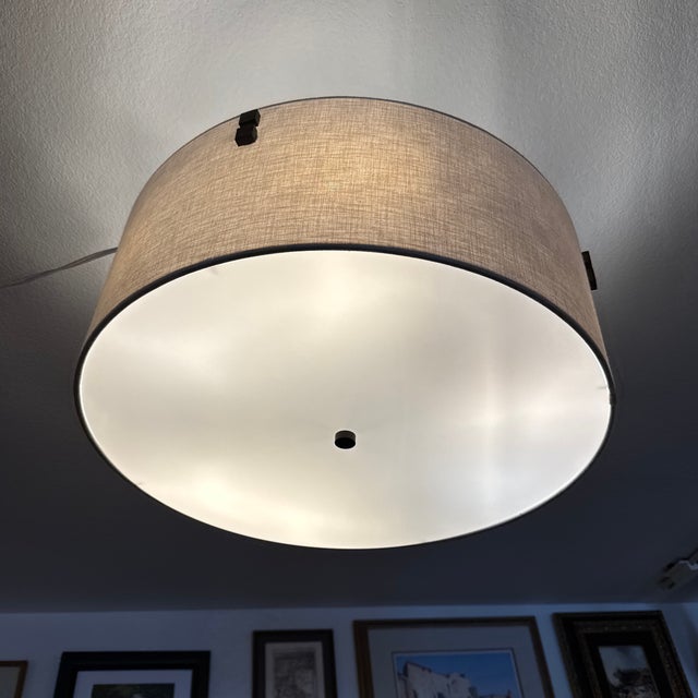 Contemporary Justice Design Group Finials Drum Pendant For Sale - Image 3 of 12