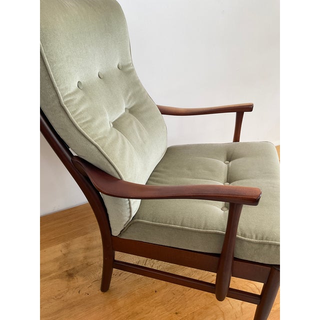 Vintage Danish 'Casa' High Ladder Back Arm Chair Attributed to Farstrup For Sale - Image 15 of 17