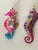 Glass 1970s Old World Christmas Ornaments 2 Sea Horses Handblown Glass For Sale - Image 7 of 7