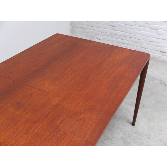 Extendable Dining Table by Erik Riisager Hansen for Haslev, 1960s For Sale - Image 9 of 18