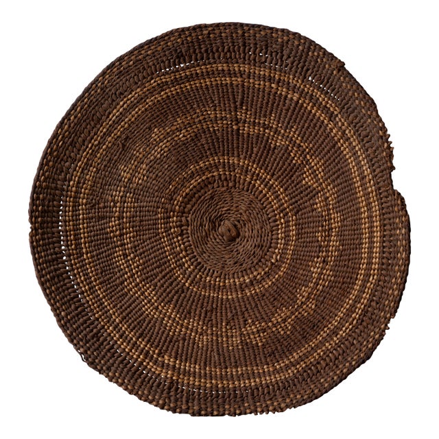 Karuk Winnowing Tray Basket, c.1900 For Sale