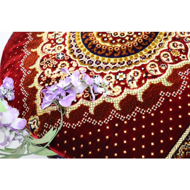 Antique Indian Hand Carved Chakki Rice Mill Stool or Ottoman, 1950s For Sale - Image 16 of 17