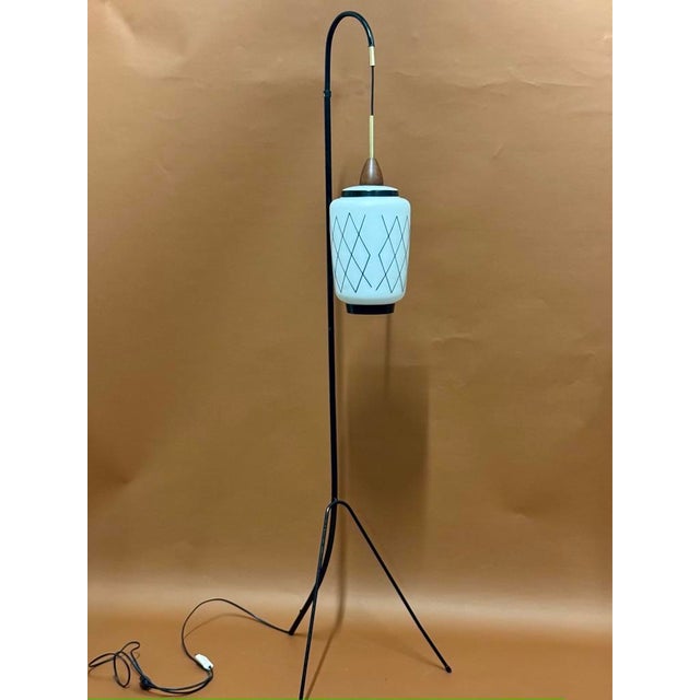 Metal French Floor Lamppost, 1950 For Sale - Image 7 of 8