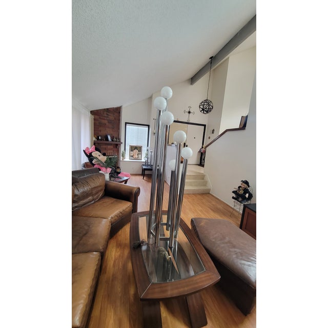 Vintage Design Original Space Age floor lamp (often referred to as the "organ pipe lamp"), attributed to the renowned...