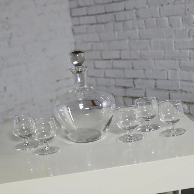 1950s 1950s Tinka Decanter Set with Five Glasses by A. D. Copier for Royal Leerdam Holland - Set of 6 For Sale - Image 5 of 13